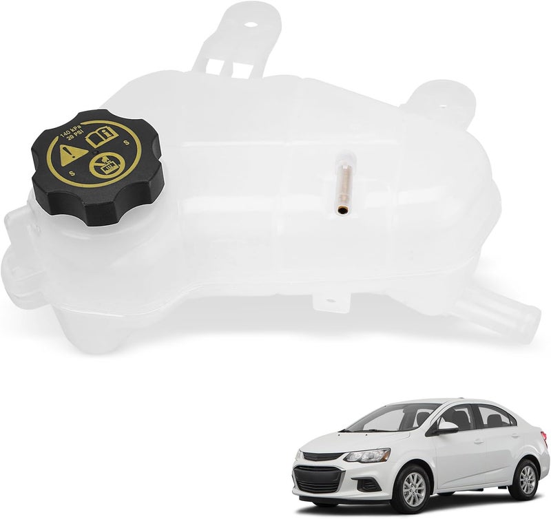 YEHERIT 603-386 Front Engine Coolant Reservoir Recovery Tank with Cap Compatible with Chevrolet Chevy Sonic 1.4L 1.6L 1.8L 2012-2020 Replace for GM3014167 95048411 13502353 42609220 - Image 1